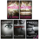 E L James Fifty Shades of Grey & Mister Series Collection 5 Books Set (Grey, Darker, Freed, The Mister, The Missus)
