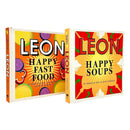 Happy Leons Collection 2 Books Set By Rebecca Seal, John Vincent, Jack Burke (Leon Happy Fast Food & Leon Happy Soups)