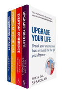 Nik and Eva Speakman 4 Books Collection Set (Conquering Anxiety, Winning at Weight Loss, Everyday Confidence and Upgrade Your Life)