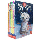 Zoes Rescue Zoo 6 Books Collection Set Lucky Snow Leopard Eager Elephant Silky Seal Pup Puzzled Penguin Playful Panda Lonely Lion Cub - books 4 people
