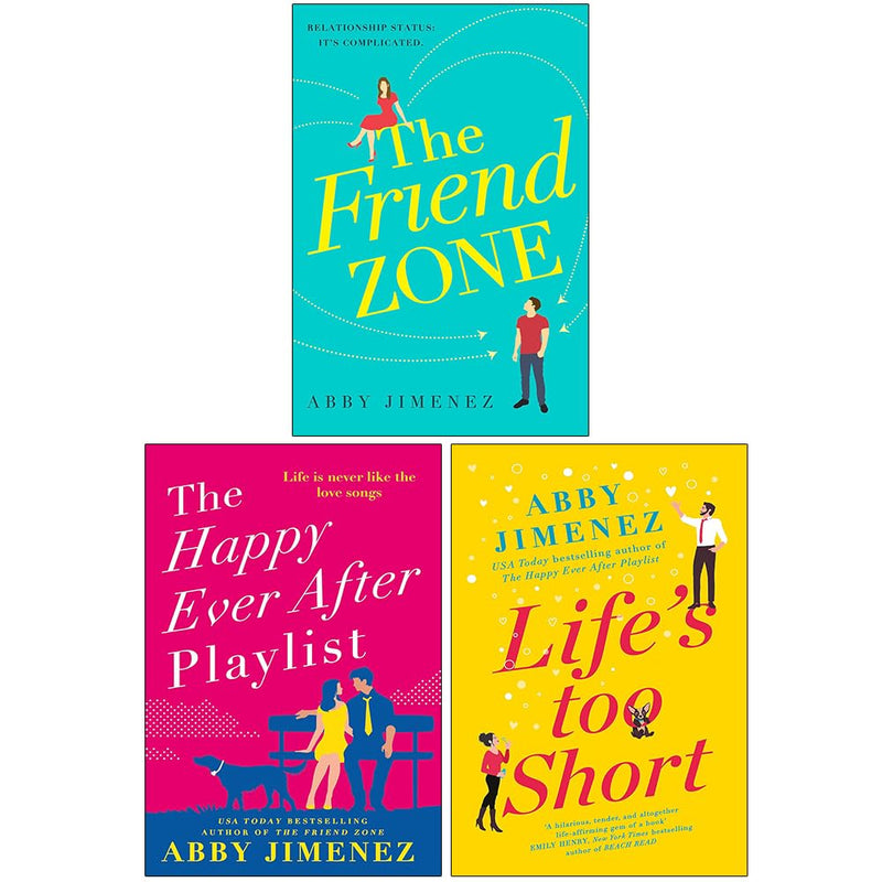 The Friend Zone Series Collection 3 Books Set By Abby Jimenez (The Friend Zone, The Happy Ever After Playlist and Life's Too Short)