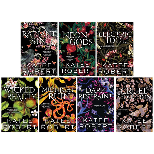 Dark Olympus Series By Katee Robert 7 Books Collection Set: Book 1-7 (Neon Gods, Electric Idol, Wicked Beauty, Radiant Sin, Cruel Seduction, Midnight Ruin and Dark Restrain)