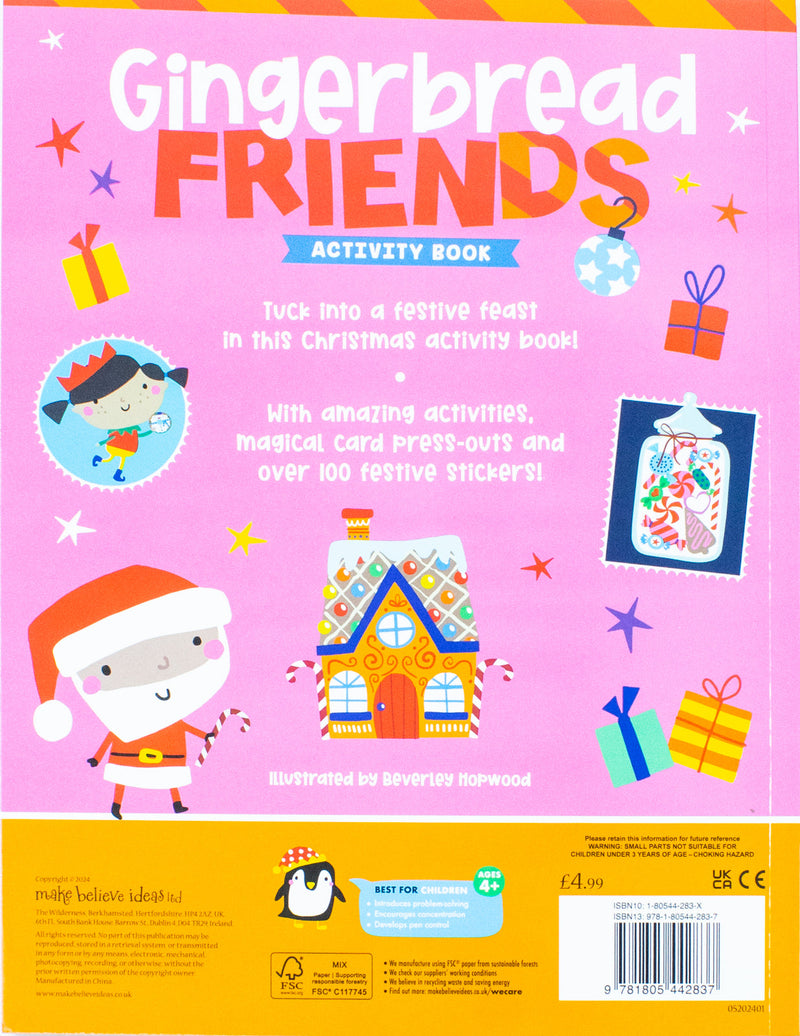 Children Christmas Activity Book Collection 6 Books Set (Reindeer Express Christmas, Jolly Santa Christmas, Polar Party Christmas, Gingerbread Friends Christmas, Elf Adventure Christmas, Magic Workshop Christmas)
