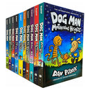 [Hardcover] Dog Man Series 10 Books Collection Set by Dav Pilkey Mothering Heights, Grime and Punishment, Fetch-22, For Whom the Ball Rolls, Brawl of The Wild