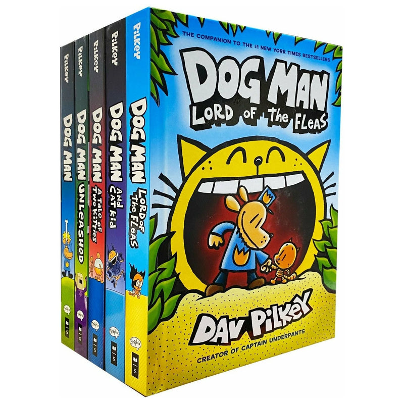 [Hardcover] Dog Man Series 10 Books Collection Set by Dav Pilkey Mothering Heights, Grime and Punishment, Fetch-22, For Whom the Ball Rolls, Brawl of The Wild