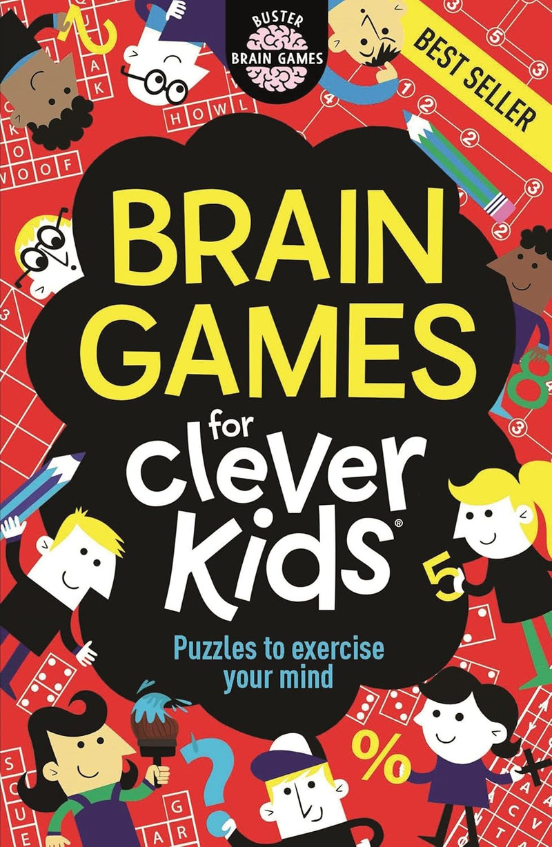 Brain Games For Clever Kids 6 Books Collection Set (Brain Games, Wordsearches, Travel Puzzle, Logic Games, Quiz Book, 10 Minute Brain Games)