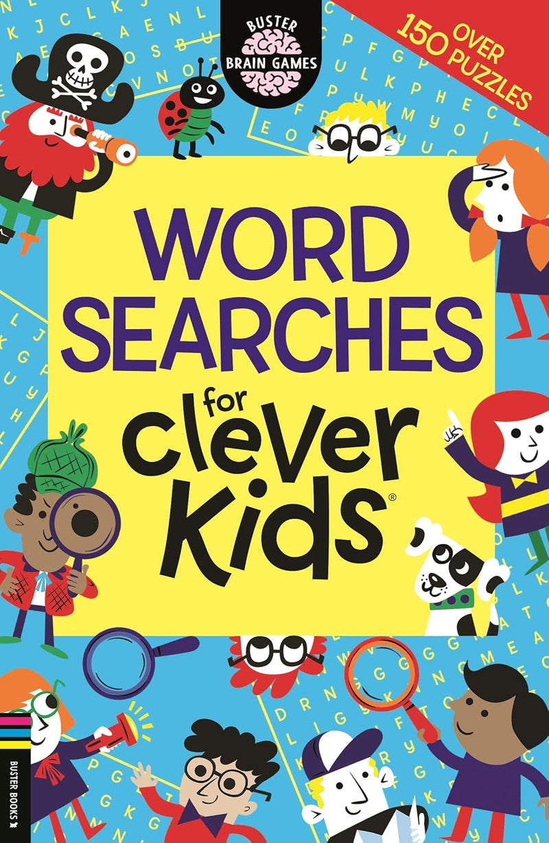 Brain Games For Clever Kids 6 Books Collection Set (Brain Games, Wordsearches, Travel Puzzle, Logic Games, Quiz Book, 10 Minute Brain Games)