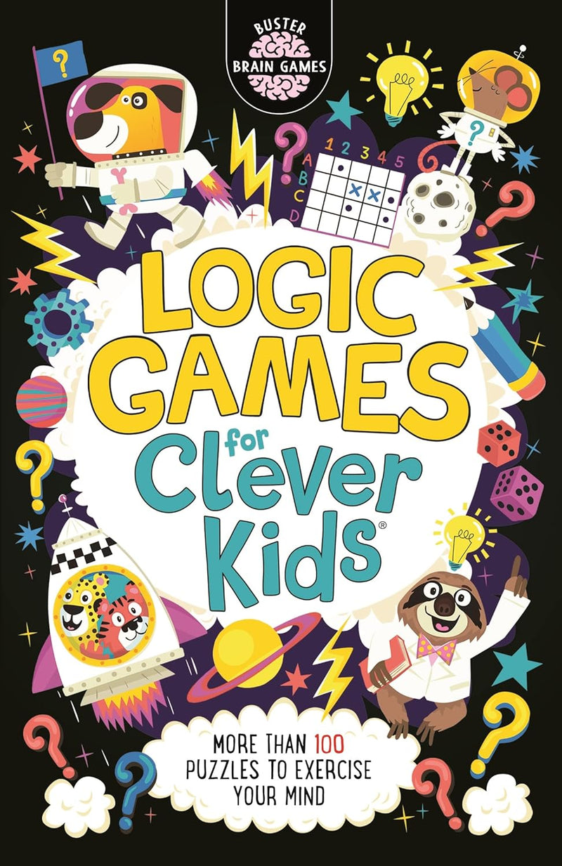 Brain Games For Clever Kids 6 Books Collection Set (Brain Games, Wordsearches, Travel Puzzle, Logic Games, Quiz Book, 10 Minute Brain Games)