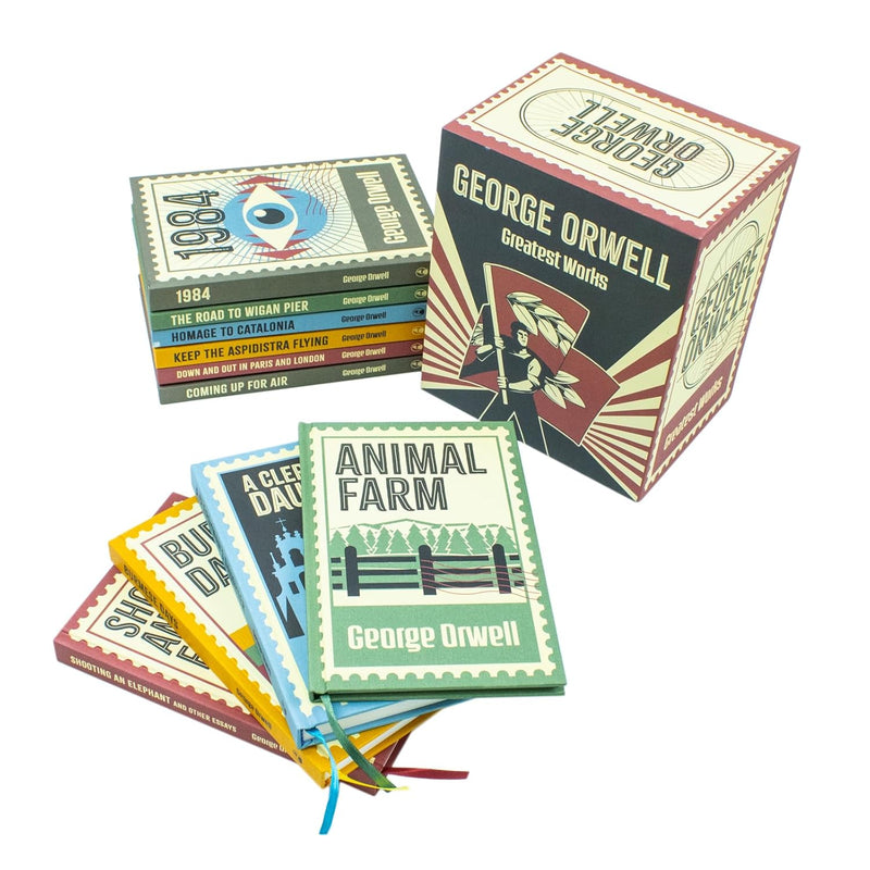The Greatest Works Of George Orwell 10 Books Hardback Collection (1984, Animal Farm, The Road To Wigan Pier, Homage To Catalonia, Keep The Aspidistra Flying, Down And Out In Paris And London)