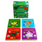 Childrens Lift the Flap Slide and Seek Library 4 Board Books Collection Set