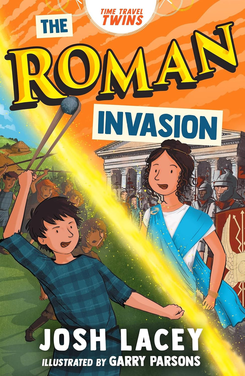 Time Travel Twins Series 4 Books Set by Josh Lacey (Viking Attack, Stone Age Clash, Roman Invasion, Maya Sacrifice)