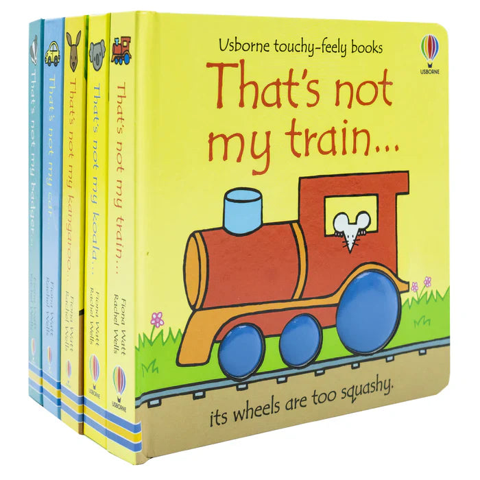 Usborne Touchy-Feely Books That's Not my... Collection 5: 5 Books Set (Train, Koala, Kangaroo, Car, Badger)